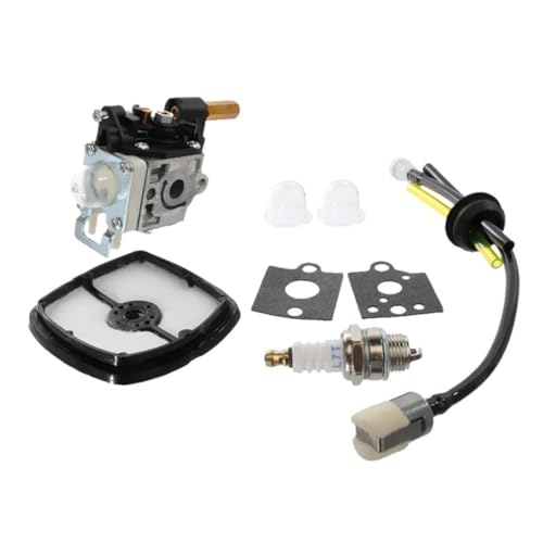 HANABASS Carburetor Rebuild Kit für Echo Srm Zama Modelle Luftfilter Kraftstoffleitung Primer Ball Einfache Wartung und Reparatur Kompatibel mit Srm Langlebiges Ersatzteil von HANABASS