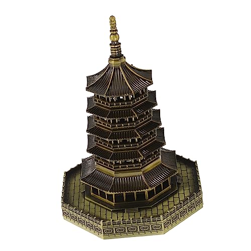HANABASS Chinesisches Pagodendekor Mini-pagode Für Den Garten Miniaturdekoration Kleine Gartendekoration Pavillon-Modell Pavillon-Statue-dekor Feng-Shui Wenchang-Turm-Statue HANABASS Chinesisches Pagodendekor Mini-pagode Für Den Garten Miniaturdekoration Kleine Gartendekoration Pavillon-Modell Pavillon-Statue-dekor Feng-Shui Wenchang-Turm-Statue von HANABASS
