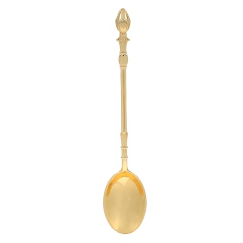 HANABASS Mini Kaffeelöffel Goldene Dessertlöffel Für Kaffee Tee Und Eiscreme Stilvolle Und Vielseitige Kleine Löffel Für Täglichen Gebrauch Spülmaschinenfest Und Pflegeleicht von HANABASS