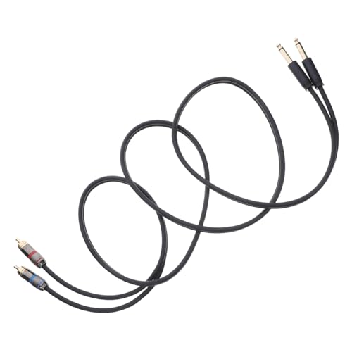 HANABASS Dual Dual Rca Audio-verbindungskabel Stabiles Stereo-patchkabel für Mikrofon Verstärker und Audiogerät Langlebiges Störungsfreies Kabel für Professionelle und Private von HANABASS