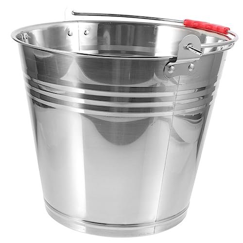 HANABASS Edelstahl Futtereimer Pferde Futterbehälter mit Griff Großer Fassungsvermögen für Fohlenfütterung Pferdehof Badewanne Leicht zu Reinigen Robust und Langlebig Modernes Design HANABASS Edelstahl Futtereimer Pferde Futterbehälter mit Griff Großer Fassungsvermögen für Fohlenfütterung Pferdehof Badewanne Leicht zu Reinigen Robust und Langlebig Modernes Design von HANABASS