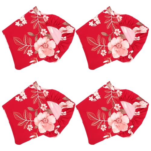 HANABASS Esszimmerstuhlbezüge Mit Blumenmuster 4 Stück Küchenstuhlüberzüge Sitzschutz Sitzkissen Schonbezug Stuhlbezug Für Zuhause Oder Esszimmer Rot HANABASS Esszimmerstuhlbezüge Mit Blumenmuster 4 Stück Küchenstuhlüberzüge Sitzschutz Sitzkissen Schonbezug Stuhlbezug Für Zuhause Oder Esszimmer Rot von HANABASS