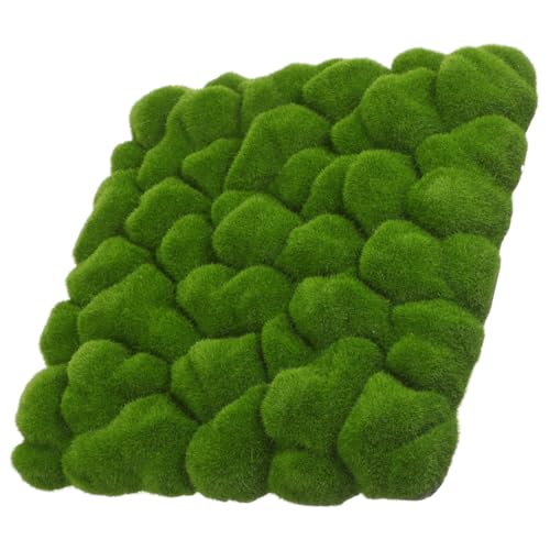 HANABASS Falsche Mooswandpaneele Grün Realistische Struktur Künstliches Moos für Indoor Outdoor Dekor Garten Wohnzimmer Schlafzimmer DIY Kreative Wandgestaltung von HANABASS
