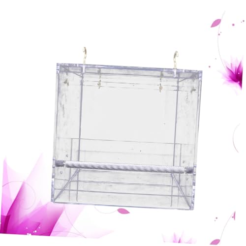 HANABASS Fenster Vogelfutterhaus mit Abnehmbarem Futtertablett und Abflusslöchern Großer Futterautomat für Wildvögel Wetterfest Transparent zur Vogelbeobachtung zu Hause von HANABASS