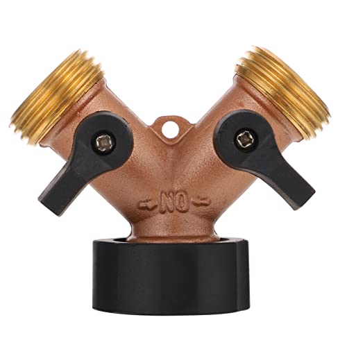 HANABASS Garten Schlauchadapter Verteiler mit Kugelhahn Robuster und Temperaturbeständiger Doppelanschluss für Effizientes Bewässern und Reinigen HANABASS Garten Schlauchadapter Verteiler mit Kugelhahn Robuster und Temperaturbeständiger Doppelanschluss für Effizientes Bewässern und Reinigen von HANABASS