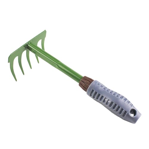 HANABASS Gartenrechen Eisen mit Kunststoffgriff Werkzeug zur Entfernung von Laub und Tierkot für Garten Balkon und Grün HANABASS Gartenrechen Eisen mit Kunststoffgriff Werkzeug zur Entfernung von Laub und Tierkot für Garten Balkon und Grün von HANABASS