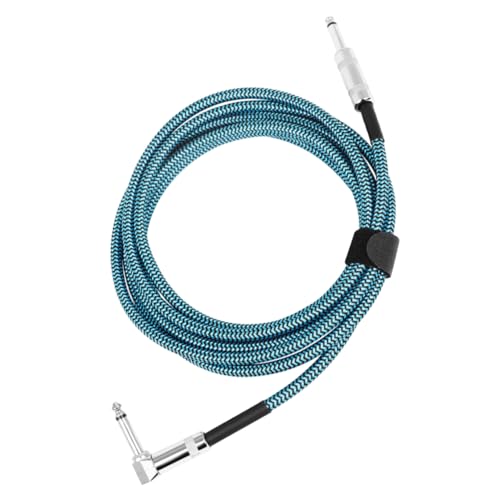 HANABASS Gitarrenkabel Geflochtenes Audio Verbindungskabel Geräuschreduzierung für Gitarre Bass Keyboard Mischpulte Flexibel Verschleißfest Stilvolle Farbe mit Hoher von HANABASS