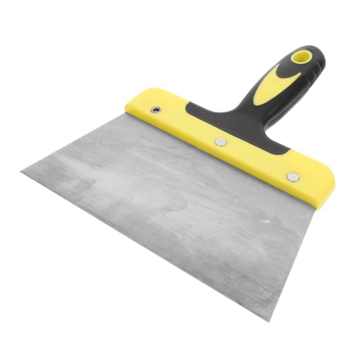 HANABASS Taubenreinigung Guano Reinigungsschaber Vogelkäfig Zubehör Papageienkot Schaber Vogelkot Entferner Taubenkot Reinigungsschaber Vogelkot Reinigungsschaber Käfigzubehör Edelstahl Gelb von HANABASS