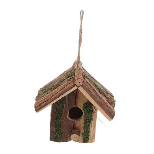 HANABASS Hängendes Vogelhaus aus Holz für Draußen Wetterfestes Rustikales Nistkasten Vogelhäuschen mit Optimaler Belüftung Dekoratives Gartennest für Kleine Gartenvögel und Meisen HANABASS Hängendes Vogelhaus aus Holz für Draußen Wetterfestes Rustikales Nistkasten Vogelhäuschen mit Optimaler Belüftung Dekoratives Gartennest für Kleine Gartenvögel und Meisen von HANABASS