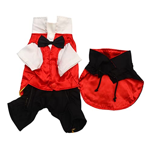 HANABASS Halloween Haustier Vampirkostüm mit Umhang Modisches Hundekostüm für Fasching Langlebiges Saugendes Outfit für Hunde und Haustierfreunde HANABASS Halloween Haustier Vampirkostüm mit Umhang Modisches Hundekostüm für Fasching Langlebiges Saugendes Outfit für Hunde und Haustierfreunde von HANABASS