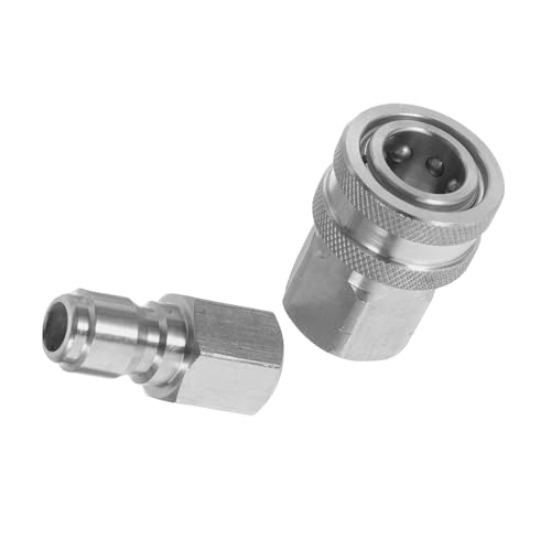 HANABASS Hochdruckreiniger Schnellkupplung Edelstahl Innen Außengewinde Adapter Schnellverbinder für Vielseitige Reinigungsanwendungen Robust und Langlebig HANABASS Hochdruckreiniger Schnellkupplung Edelstahl Innen Außengewinde Adapter Schnellverbinder für Vielseitige Reinigungsanwendungen Robust und Langlebig von HANABASS