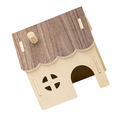 HANABASS Holz Hamster Versteck mit Mehrstöckigem Design Sicheres Schlafhaus für Kleine Haustiere Spielerisches Holzhaus für Hamster Meerschweinchen Mäuse und Igel Leicht zu Reinigen HANABASS Holz Hamster Versteck mit Mehrstöckigem Design Sicheres Schlafhaus für Kleine Haustiere Spielerisches Holzhaus für Hamster Meerschweinchen Mäuse und Igel Leicht zu Reinigen von HANABASS