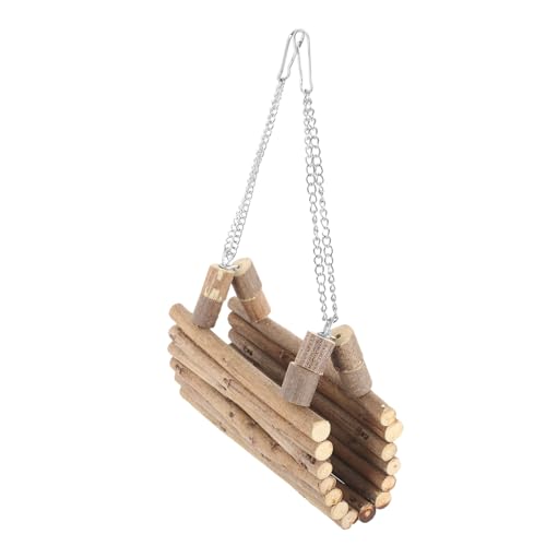 HANABASS Holz Hamsterhängebrücke für Zwerghamster mit Klettermöglichkeit und Nagefunktion Sicheres Glattes Material Dekorative Kleine Käfigeinrichtung für Aktives Haustiervergnügen HANABASS Holz Hamsterhängebrücke für Zwerghamster mit Klettermöglichkeit und Nagefunktion Sicheres Glattes Material Dekorative Kleine Käfigeinrichtung für Aktives Haustiervergnügen von HANABASS