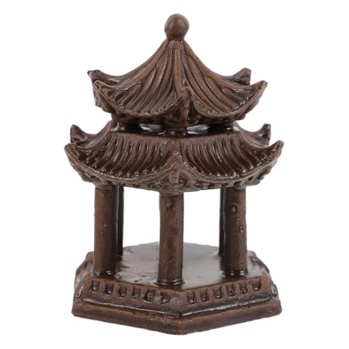 HANABASS Keramik Pavillon Aquarium Deko Doppelstöckiger Sechseckiger Gartentisch Ornament Robuste Aquarien Landschaftsdekoration für Fischbecken HANABASS Keramik Pavillon Aquarium Deko Doppelstöckiger Sechseckiger Gartentisch Ornament Robuste Aquarien Landschaftsdekoration für Fischbecken von HANABASS