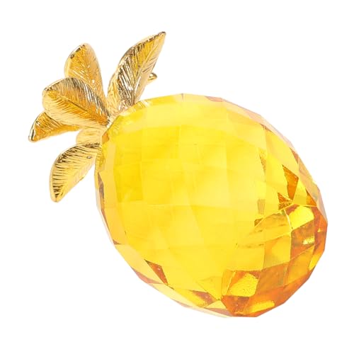 HANABASS Kristall-Ananas-Ornament dekorativ Mini klein Jack Ananasdekor für Zuhause Obstmodelle als Heimdekoration Ananas-Wohnkultur Ananas-Modell simulierte Ananas Fruchtmodelle Glas Gelb HANABASS Kristall-Ananas-Ornament dekorativ Mini klein Jack Ananasdekor für Zuhause Obstmodelle als Heimdekoration Ananas-Wohnkultur Ananas-Modell simulierte Ananas Fruchtmodelle Glas Gelb von HANABASS