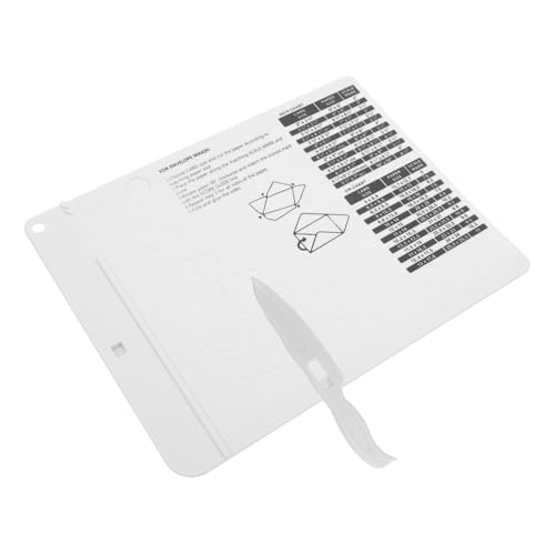 HANABASS Multifunktionales Papier Faltbrett aus Robustem Abs Leichtes Scoreboard mit Glatter Oberfläche für Präzises Falzen Tragbares Bastelwerkzeug zum Umschlag und Kartenherstellen HANABASS Multifunktionales Papier Faltbrett aus Robustem Abs Leichtes Scoreboard mit Glatter Oberfläche für Präzises Falzen Tragbares Bastelwerkzeug zum Umschlag und Kartenherstellen von HANABASS
