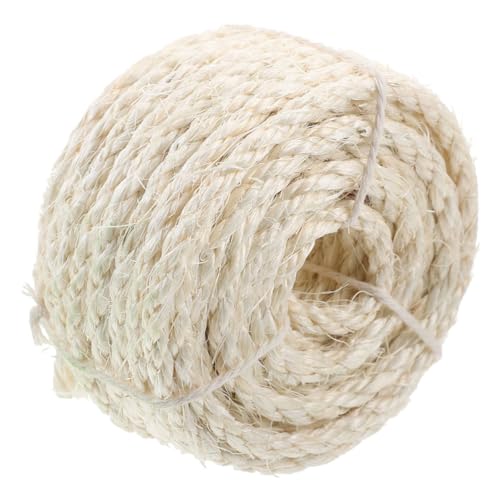 HANABASS Natürliche Sisal Hanfseil Robustes Kratzbaum Ersatzseil für Katzen Verschleißfestes DIY Kratzbaum Reparaturseil für Kratzstämme und Kratzbretter Vielseitig und Langlebig HANABASS Natürliche Sisal Hanfseil Robustes Kratzbaum Ersatzseil für Katzen Verschleißfestes DIY Kratzbaum Reparaturseil für Kratzstämme und Kratzbretter Vielseitig und Langlebig von HANABASS