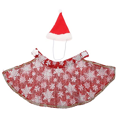 HANABASS Pet Kostüm Set für Katzen und Hunde Lustige Verkleidung mit Weichem Umhang und Party Hut Atmungsaktives Material Bequemes Haustier Cosplay für und Alltag HANABASS Pet Kostüm Set für Katzen und Hunde Lustige Verkleidung mit Weichem Umhang und Party Hut Atmungsaktives Material Bequemes Haustier Cosplay für und Alltag von HANABASS