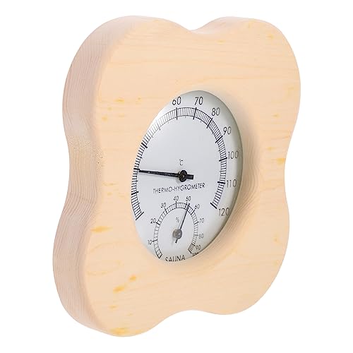 HANABASS Premium Hygrometer und Thermometer aus Multipurpose Temperatur und Luftfeuchtigkeitsmesser mit Hoher Hitzebeständigkeit und Explosionssicherem Design für Sauna und Wellnessräume von HANABASS