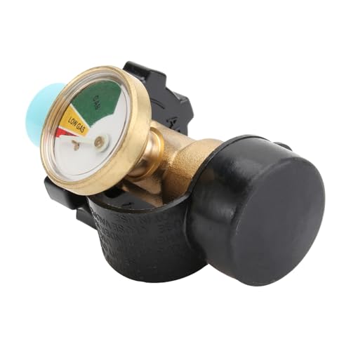 HANABASS Propangas Adapter Verbinder Gewinde Niederdruck Gasdruckminderer Sicherheitsventil für Gasflaschen Campingkocher Heizung Robust Langlebig Einfache Installation von HANABASS