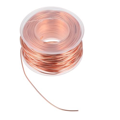 HANABASS Reiner Kupferdraht Basteldraht für DIY Handwerk und Elektrokultur Stabiler Pflanzendraht für Garten Kletterpflanzen und Pflanzenschutz HANABASS Reiner Kupferdraht Basteldraht für DIY Handwerk und Elektrokultur Stabiler Pflanzendraht für Garten Kletterpflanzen und Pflanzenschutz von HANABASS