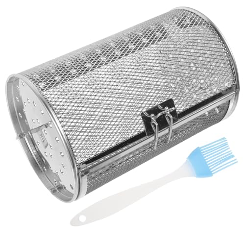 HANABASS Rotierender Grillkorb für Backofen Drehung Gleichmäßige Erhitzung zum Rösten von Nüssen Kastanien und Brush Vielseitige Küchenutensilien Zufällige Farbe HANABASS Rotierender Grillkorb für Backofen Drehung Gleichmäßige Erhitzung zum Rösten von Nüssen Kastanien und Brush Vielseitige Küchenutensilien Zufällige Farbe von HANABASS