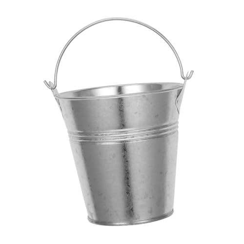 HANABASS Rustikaler Metall Blumeneimer Tiefe Verzinkter Mini Zinkeimer für Kleine Pflanzen und Sukkulenten Wasserdichter Robuster Übertopf für Drinnen und Draußen Rustikale Deko und HANABASS Rustikaler Metall Blumeneimer Tiefe Verzinkter Mini Zinkeimer für Kleine Pflanzen und Sukkulenten Wasserdichter Robuster Übertopf für Drinnen und Draußen Rustikale Deko und von HANABASS