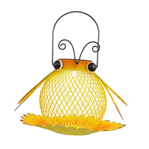 HANABASS Solarbetriebenes Hängendes Vogelhäuschen aus Rostfreiem Eisen Wasserdichtes Outdoor futtersilo und Dekorative Solar gartenlaterne für Terrasse Garten HANABASS Solarbetriebenes Hängendes Vogelhäuschen aus Rostfreiem Eisen Wasserdichtes Outdoor futtersilo und Dekorative Solar gartenlaterne für Terrasse Garten von HANABASS