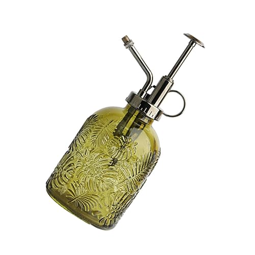 HANABASS Sprühflasche für Pflanzen Gartenspritzgerät mit Hochwertigem Design für Zimmerpflanzen Bewässerung und Nebelsprühen Braunglas Sprühflasche mit Feiner von HANABASS