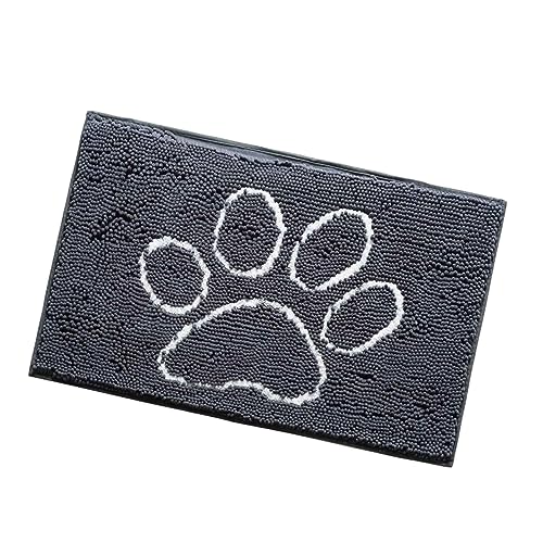 HANABASS TPR Bodenmatte für Haustiere rutschfest Saugfähig Langlebig Chenille Teppich als Hundedecke und Katzenkissen für Welpen und Katzen von HANABASS