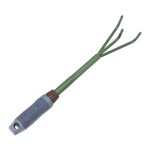 HANABASS Tragbarer Gartenrechen mit DREI Zähnen Werkzeug für Gartenpflege zum Lockern von Erde und Entfernen von Geeignet für Garten Park HANABASS Tragbarer Gartenrechen mit DREI Zähnen Werkzeug für Gartenpflege zum Lockern von Erde und Entfernen von Geeignet für Garten Park von HANABASS