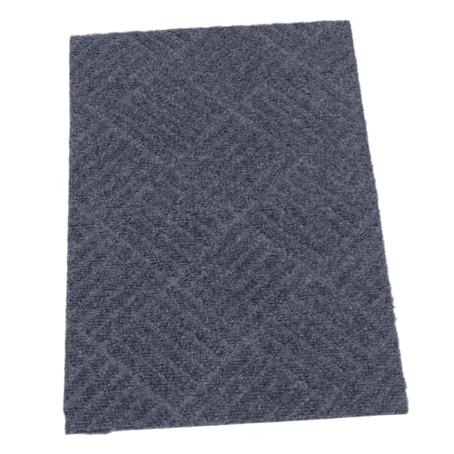 HANABASS Türmatte Fußmatten Inneneingang Türvorleger Fußmatte Außeneingang Fußmatte Inneneingang Veranda-Teppich Eingangsmatte Innenräume Eingangsbereich Teppich Polyester Grau von HANABASS