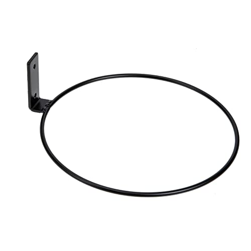 HANABASS Wandhalterung Blumentopf Ring aus Robustem Eisen Glatte Oberfläche ohne Grate Langlebiger Pflanzenhalter für Balkon Garten und Innenräume Stabile Wandmontage für Pflanzgefäße von HANABASS