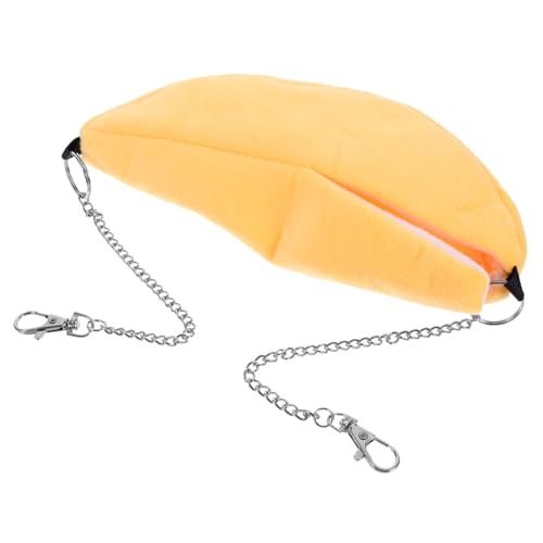 HANABASS Warmes Hamster Hängemattenbett aus Weichem Lint Hängende Haustier Schaukel in Bananenform Langlebig und Gemütlich für Kleine Kleintiere Wie Frettchen und Eichhörnchen HANABASS Warmes Hamster Hängemattenbett aus Weichem Lint Hängende Haustier Schaukel in Bananenform Langlebig und Gemütlich für Kleine Kleintiere Wie Frettchen und Eichhörnchen von HANABASS