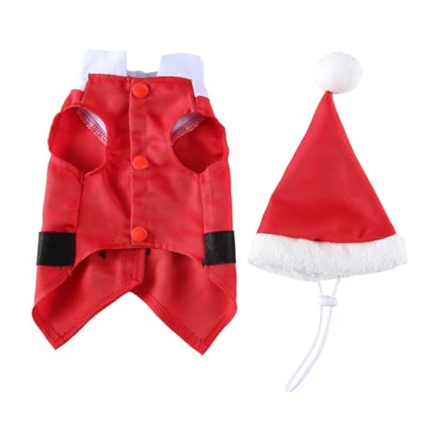 HANABASS Weihnachtliches Hundekostüm Komfortabel Atmungsaktiv Festliche Haustierkleidung für Drinnen und Draußen Größenverstellbar Design für Hunde und Katzen HANABASS Weihnachtliches Hundekostüm Komfortabel Atmungsaktiv Festliche Haustierkleidung für Drinnen und Draußen Größenverstellbar Design für Hunde und Katzen von HANABASS