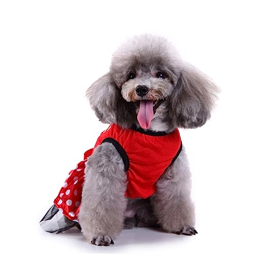 HANABASS Weihnachtliches mit Elchmuster Festlicher Haustierrock für Party und Festival Strapazierfähiges Material für Kleine bis Mittelgroße Hunde Kostüm für Weihnachtsfeiern HANABASS Weihnachtliches mit Elchmuster Festlicher Haustierrock für Party und Festival Strapazierfähiges Material für Kleine bis Mittelgroße Hunde Kostüm für Weihnachtsfeiern von HANABASS