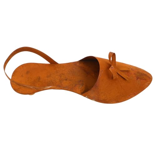 HANABASS Wetterfester Metall-blumenkorb in High-Heel-Form Rustikaler Gartendekor Vielseitiger Eisen-blumentopf für Tisch Veranda Hochzeit und Outdoor-Dekoration von HANABASS