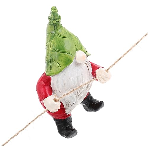 HANABASS Zwergenfiguren Feen Dekoration Ornamente Gartenzubehör Für Draußen Tiere Das Tierfest Schmuck Hängende Gartenfigur Kletterfigur Gartenbedarf Harz von HANABASS