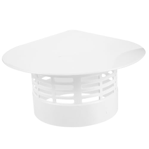 HANABASS wasserdichte PVC Dachkaminkappe Regenhaube Schornsteinabdeckung Wind Regenschutz für Ofenrohr Belüftungskappe Einfache Installation Robuste Kaminabdeckung für Garten und Haus von HANABASS
