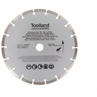 Toolland - Diamantscheibe, 230 mm, segmentiert, Trockenschnitt, 6600 U/min, 80 m/s, für Granit, Stein, Ziegel, Marmor Toolland - Diamantscheibe, 230 mm, segmentiert, Trockenschnitt, 6600 U/min, 80 m/s, für Granit, Stein, Ziegel, Marmor von TOOLLAND