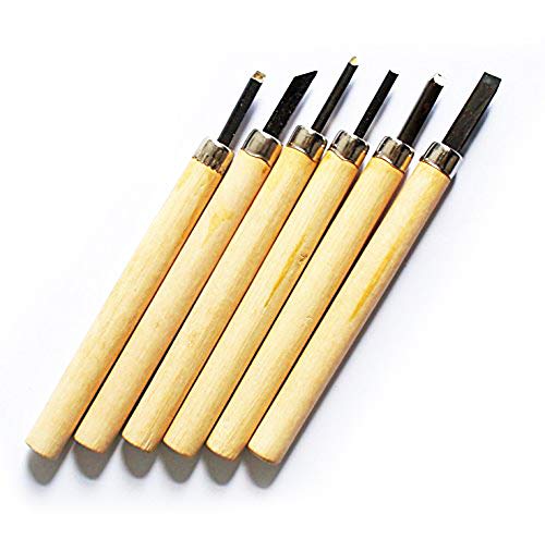 Holz Hobby Craft Werkzeug/stechbeiteln 135 mm – Set von 6 von HAND