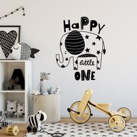 Wandaufkleber Happy Little One Kinderzimmer Vinyl Aufkleber Baby Room Home Decor von HANDFORDandMASON