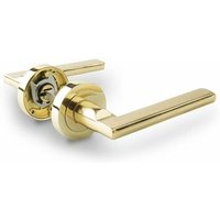 Aluminiumgriff mit goldglänzender, gerader Griffrosette von ALFA DYSER