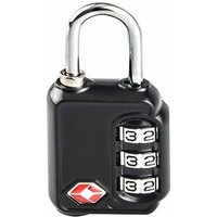 Handlock - TSA-Schloss, Kombinationsvorhängeschloss, schwarz, 3 Zahlen von HANDLOCK