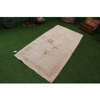 Übergroßer Teppich, Wohnzimmerteppich, Vintage Oushak Handgeknüpfter Dekorativer Teppich 100 X 150 cm Code 1755 von HANDMADEARTSCARPET