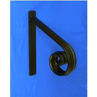 Massiver Stahl Schwarz 1 Schritt Schmiedeeisen Handlauf Geländer Metallsicherheit Grabrail , Garagenstufen, Veranda, Deck Massiver Stahl Schwarz 1 Schritt Schmiedeeisen Handlauf Geländer Metallsicherheit Grabrail , Garagenstufen, Veranda, Deck von HANDRAILSandRAILINGS