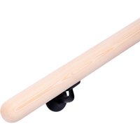 HANDYSTAIRS Handlauf aus Holz – runder Handlauf Ø 38 mm – massive Kiefer – 300 cm – runde Enden HANDYSTAIRS Handlauf aus Holz – runder Handlauf Ø 38 mm – massive Kiefer – 300 cm – runde Enden von HANDYSTAIRS