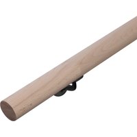 HandyStairs Treppengeländer aus Holz – rund Ø 40 mm – keilgezinkte Buche – gerade Enden – 150 cm von HANDYSTAIRS