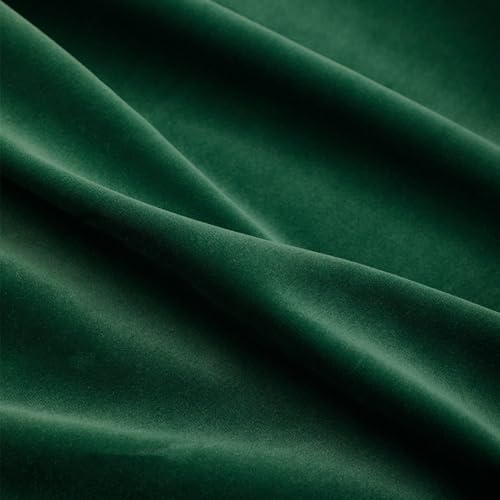 HANGEENGS 1 Stück Grün Samt Vorhänge,Verdunklungsvorhang Blickdicht Samtvorhänge Mit Ösen Für Wohnzimmer Thermogardine Verdunkelungsgardinen Für Gardinen,Beryl,152x215 cm(BxH) von HANGEENGS