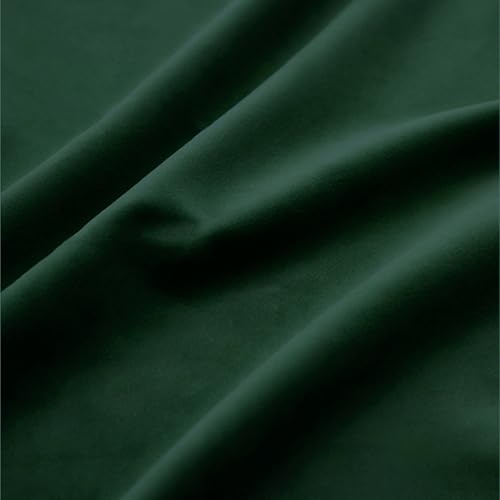 HANGEENGS 1 Stück Grün Samt Vorhänge,Verdunklungsvorhang Blickdicht Samtvorhänge Mit Ösen Für Wohnzimmer Thermogardine Verdunkelungsgardinen Für Gardinen,Emerald,70x140 cm(BxH) von HANGEENGS